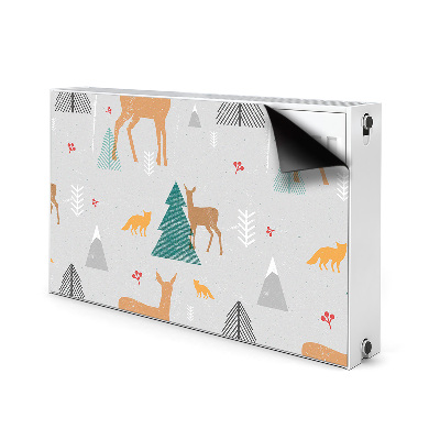 Magnetic radiator mat Forest animals