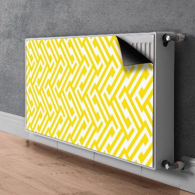 Magnetic radiator mat Yellow strap