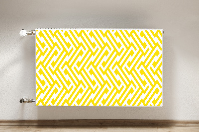 Magnetic radiator mat Yellow strap