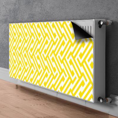 Magnetic radiator mat Yellow strap