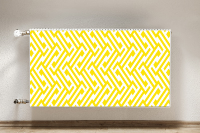 Magnetic radiator mat Yellow strap