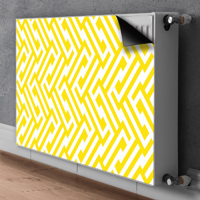 Magnetic radiator mat Yellow strap