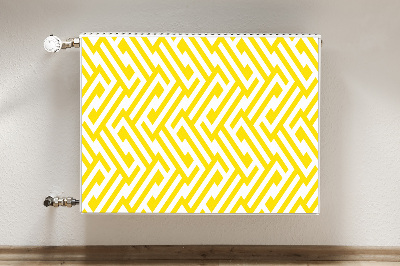 Magnetic radiator mat Yellow strap