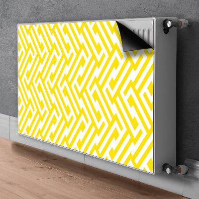 Magnetic radiator mat Yellow strap