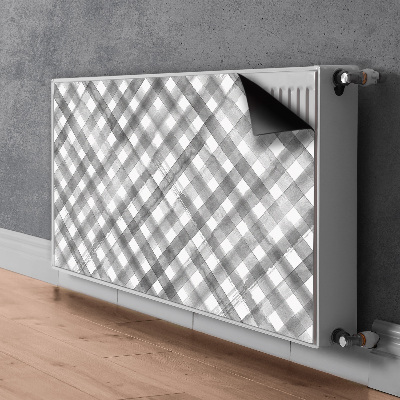 Decorative radiator cover Gray grille