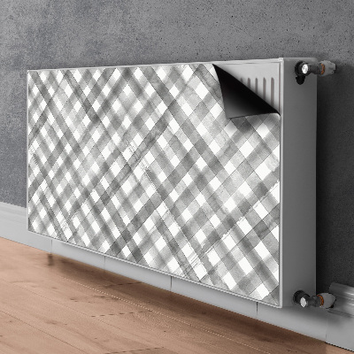 Decorative radiator cover Gray grille