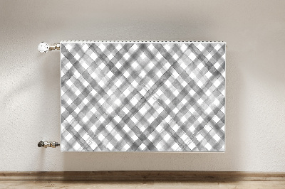 Decorative radiator cover Gray grille