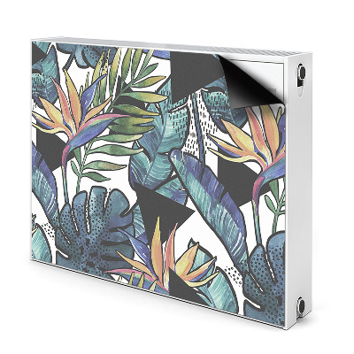 Magnetic radiator cover Palm leaves