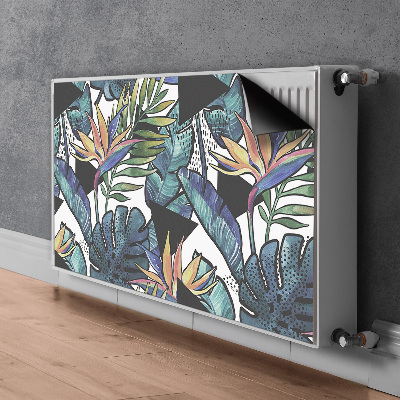 Magnetic radiator cover Palm leaves