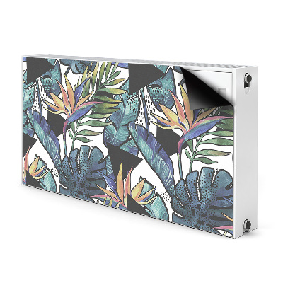 Magnetic radiator cover Palm leaves