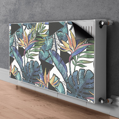 Magnetic radiator cover Palm leaves