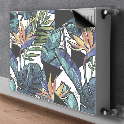 Magnetic radiator cover Palm leaves