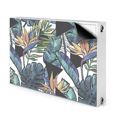 Magnetic radiator cover Palm leaves