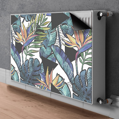 Magnetic radiator cover Palm leaves