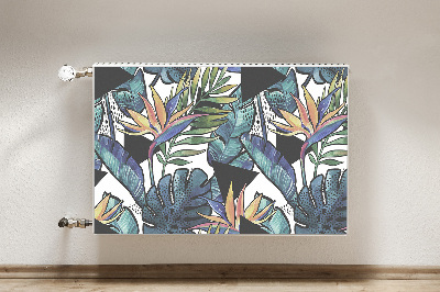 Magnetic radiator cover Palm leaves