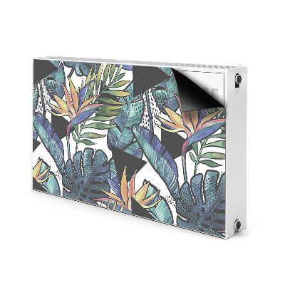 Magnetic radiator cover Palm leaves