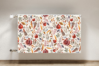 Decorative radiator mat Pomegranate fruit