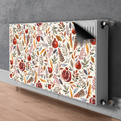 Decorative radiator mat Pomegranate fruit