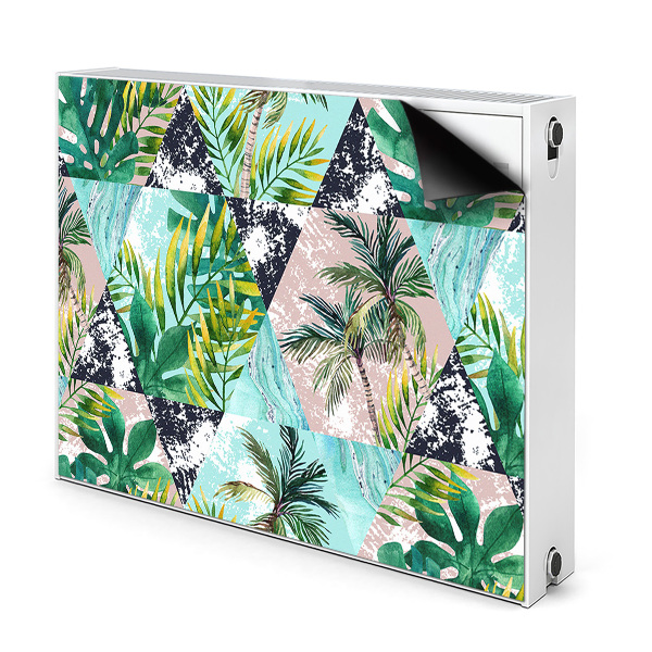 Decorative radiator mat Palms pattern