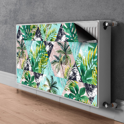 Decorative radiator mat Palms pattern