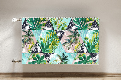 Decorative radiator mat Palms pattern