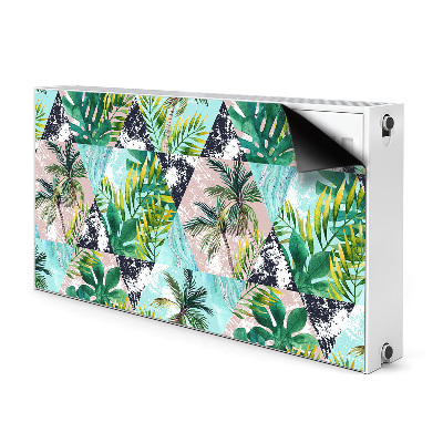 Decorative radiator mat Palms pattern