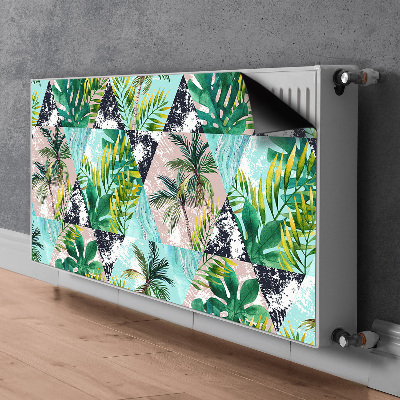 Decorative radiator mat Palms pattern