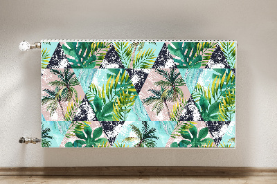 Decorative radiator mat Palms pattern