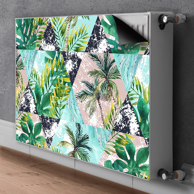 Decorative radiator mat Palms pattern