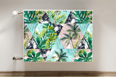 Decorative radiator mat Palms pattern