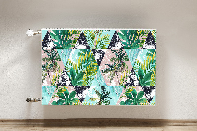 Decorative radiator mat Palms pattern