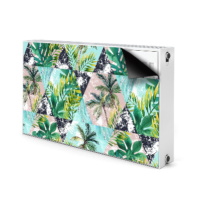 Decorative radiator mat Palms pattern