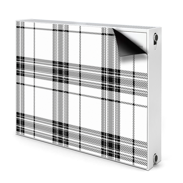 Magnetic radiator mat Plaid pattern