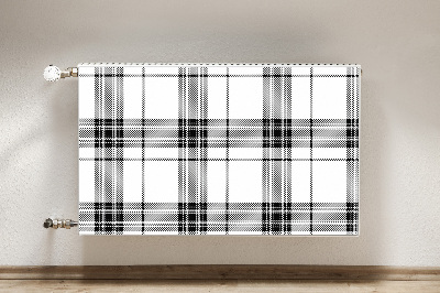 Magnetic radiator mat Plaid pattern