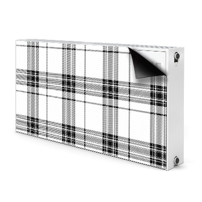 Magnetic radiator mat Plaid pattern