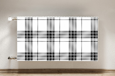 Magnetic radiator mat Plaid pattern