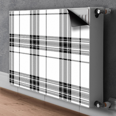 Magnetic radiator mat Plaid pattern