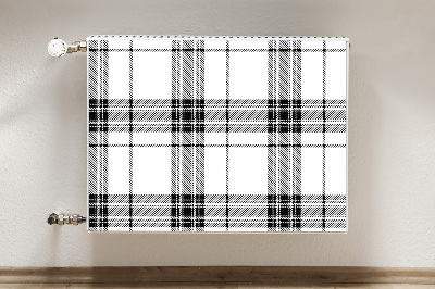 Magnetic radiator mat Plaid pattern