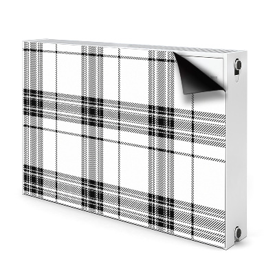 Magnetic radiator mat Plaid pattern