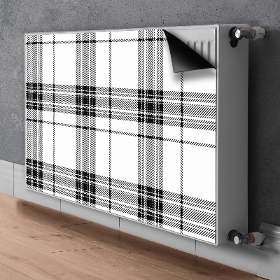 Magnetic radiator mat Plaid pattern