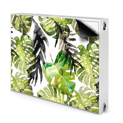 Radiator cover Watercolor leaves