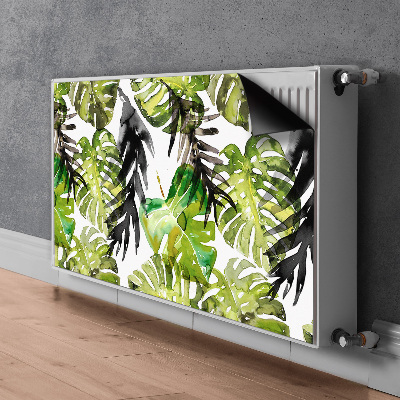 Radiator cover Watercolor leaves