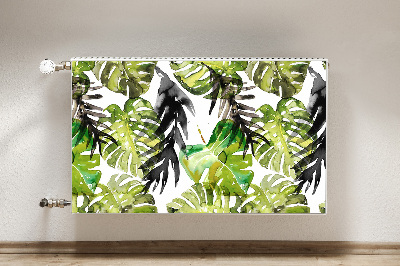 Radiator cover Watercolor leaves