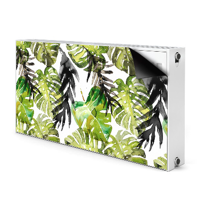 Radiator cover Watercolor leaves