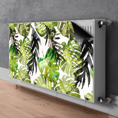 Radiator cover Watercolor leaves