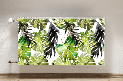 Radiator cover Watercolor leaves