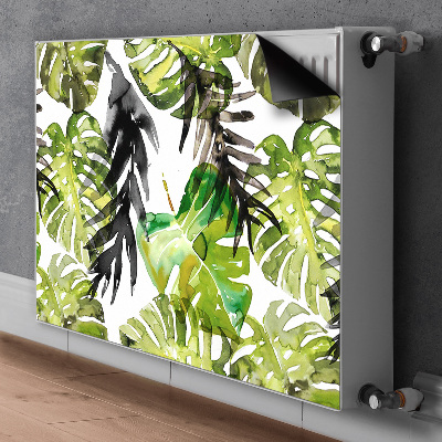 Radiator cover Watercolor leaves