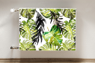 Radiator cover Watercolor leaves