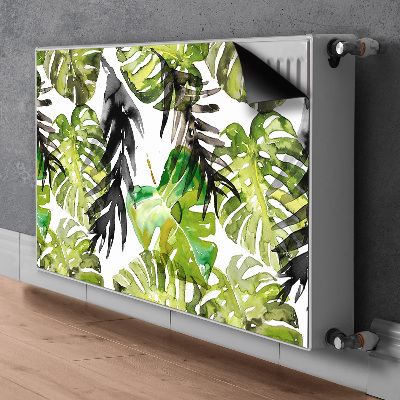 Radiator cover Watercolor leaves