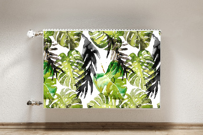 Radiator cover Watercolor leaves